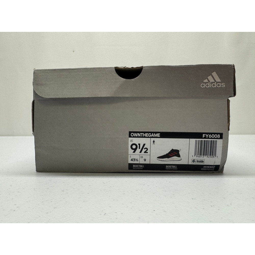 Adidas‎ Basketball Mens 9.5 Burgundy OwnTheGame Mid Top Athletic Sneakers - Picture 5 of 11